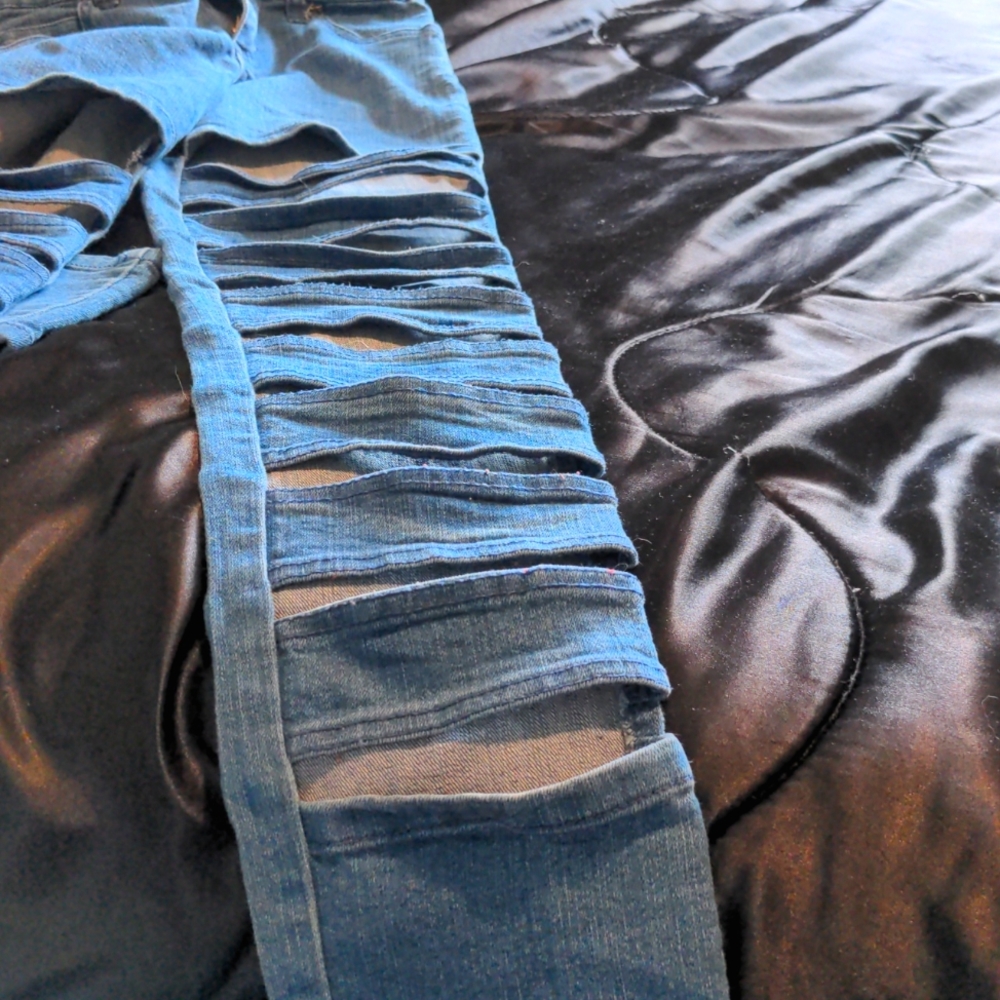 Royal Bones mummy ladder jeans
